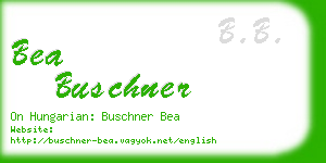 bea buschner business card